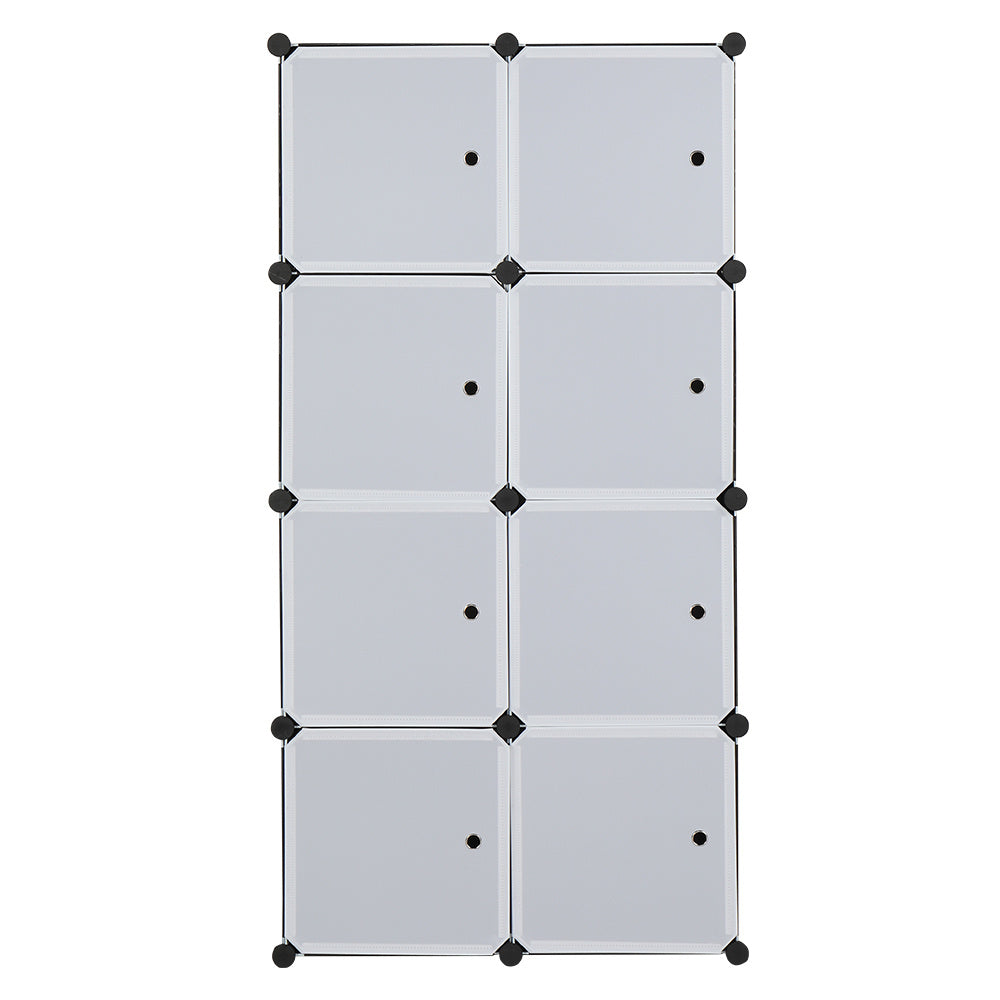 Freely Assemble DIY Style Rubik's Cube Wardrobe, Deepened 4 Layers And 8 Grids, 72x47x142cm