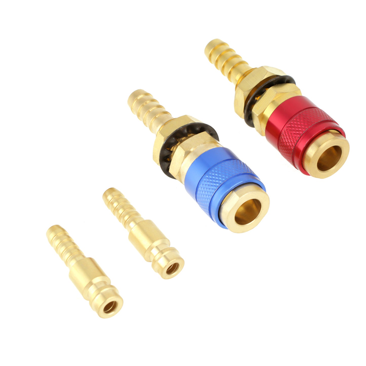 2pcs 8mm Water Cooled & Gas Adapter Quick Connector Fitting For TIG Welding Torch