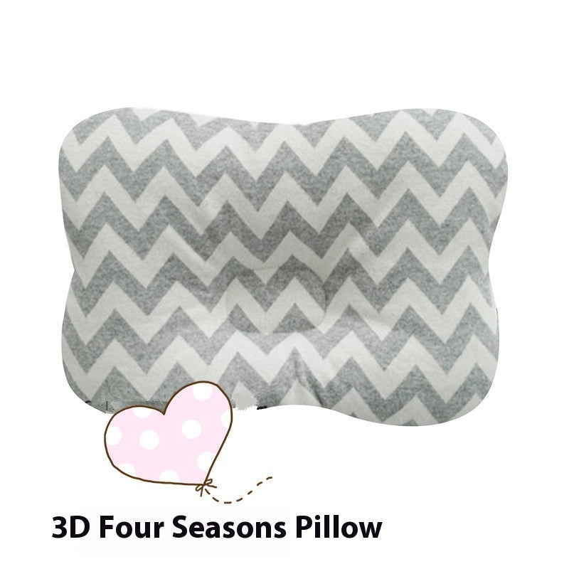 3d Breathable Mesh Four Seasons Baby Pillow Anti-deviation Head