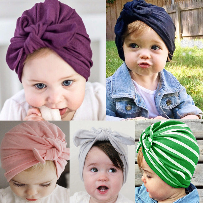 Baby Supplies Baby Supplies Solid Color Knotted Headgear