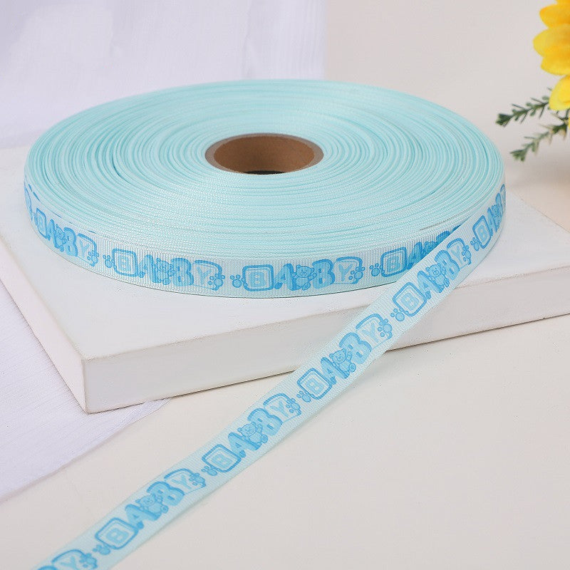 Colorful Baby Printed Ribbon DIY Baby Products Milk Bottle Packaging Tape