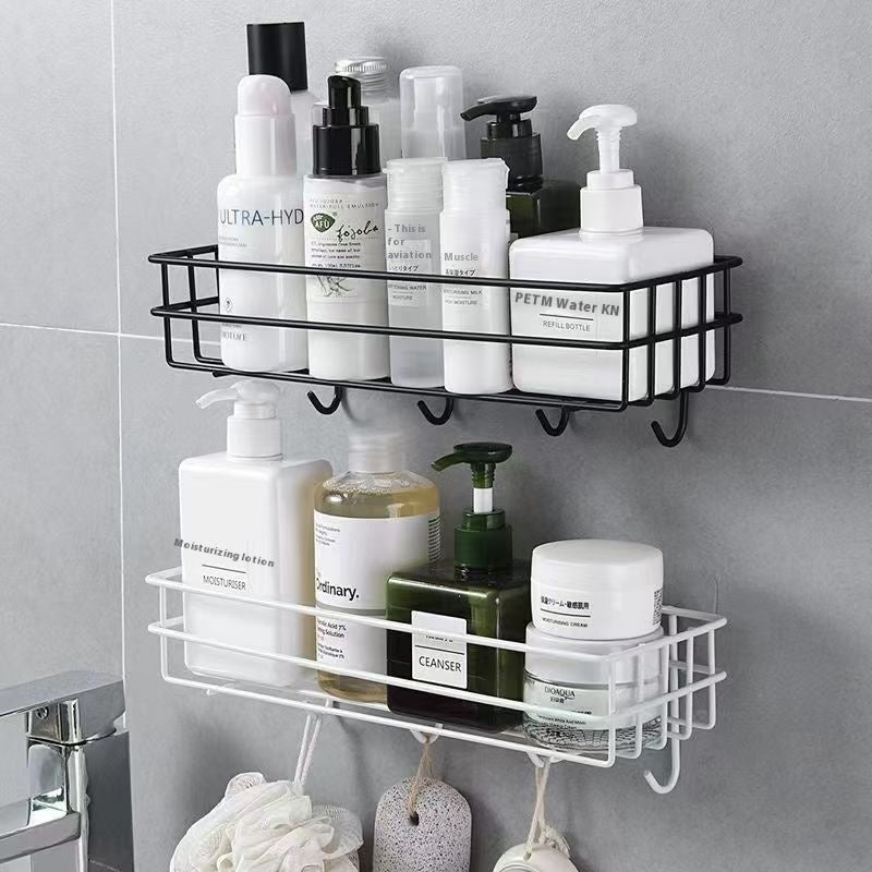 Bathroom Shower Gel Storage Rack Wall-mounted Punch-free Kitchen Storage Rack