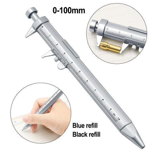 With Scale Plastic Caliper Type Ballpoint Pen Little Creative Gifts Student Multipurpose Tools