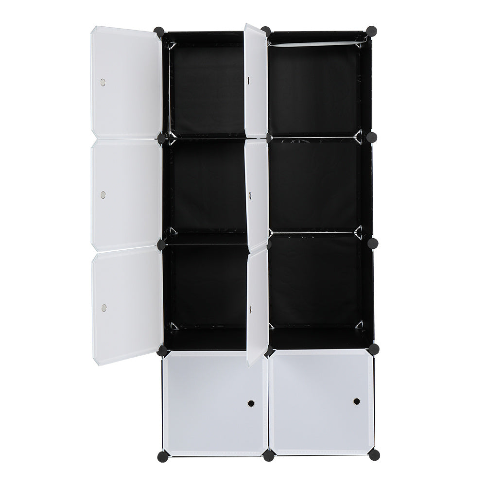 Freely Assemble DIY Style Rubik's Cube Wardrobe, Deepened 4 Layers And 8 Grids, 72x47x142cm