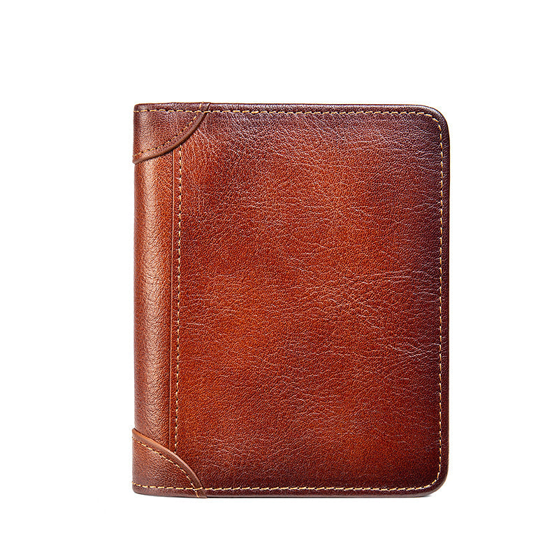 All-in-one Short Money Leather Ultra-thin Men's Wallet