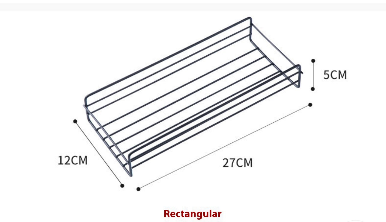 Bathroom Shower Gel Storage Rack Wall-mounted Punch-free Kitchen Storage Rack