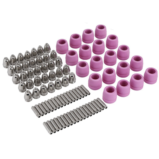 90 pcs/set Plasma Cutter Cutting Torch Consumables Electrode Nozzles Cups Kit