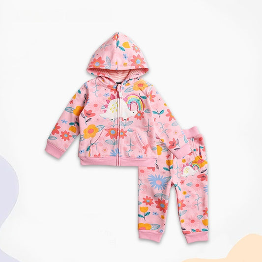 Children's Sweatshirt Suit Baby Hooded Sports Two-piece Set