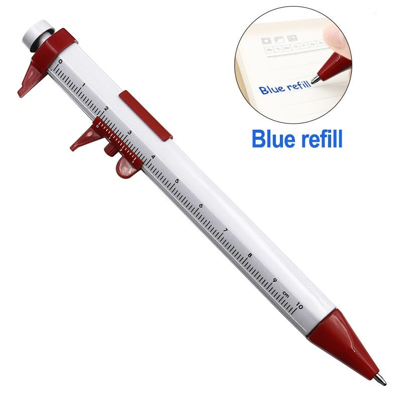 With Scale Plastic Caliper Type Ballpoint Pen Little Creative Gifts Student Multipurpose Tools