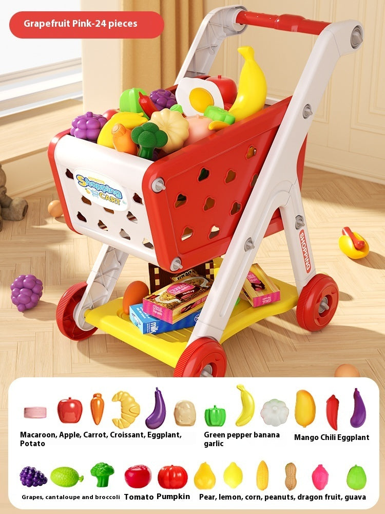 Shopping Cart Toy Baby Trolley Play House