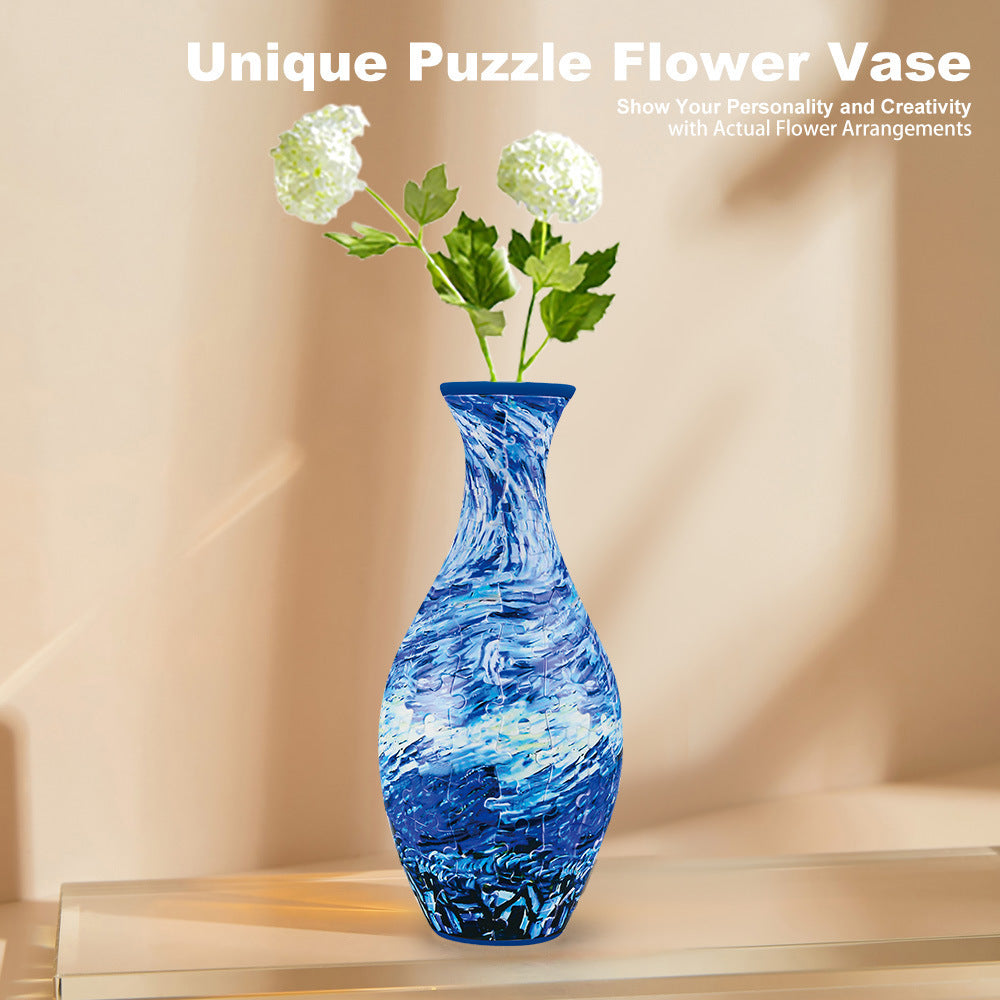 3D Puzzle Vase DIY Living Room Decoration Home