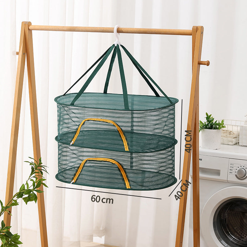 Hanging Network Dry Goods Artifact Fly Cage Foldable Balcony Drying Things