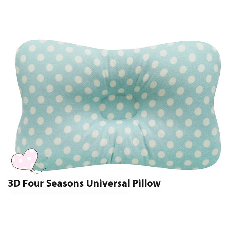 3d Breathable Mesh Four Seasons Baby Pillow Anti-deviation Head