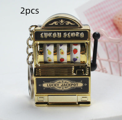 Home Fashion Mini Fruit Machine Keychain Charm