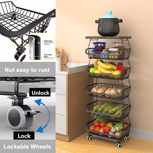 6-layer Fruit Basket Rack, Not Shipped On Weekends