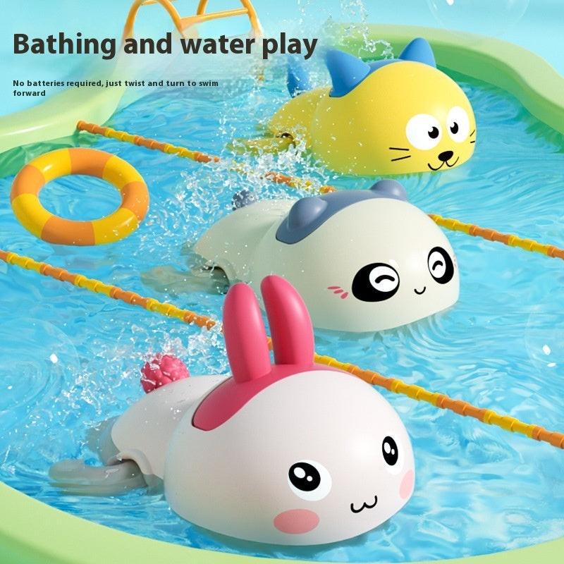 Baby Bath Clockwork Little Duck Floating Water Toys