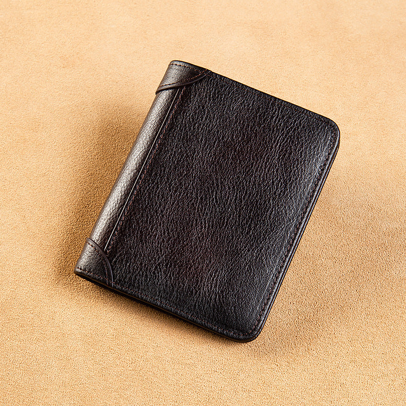 All-in-one Short Money Leather Ultra-thin Men's Wallet