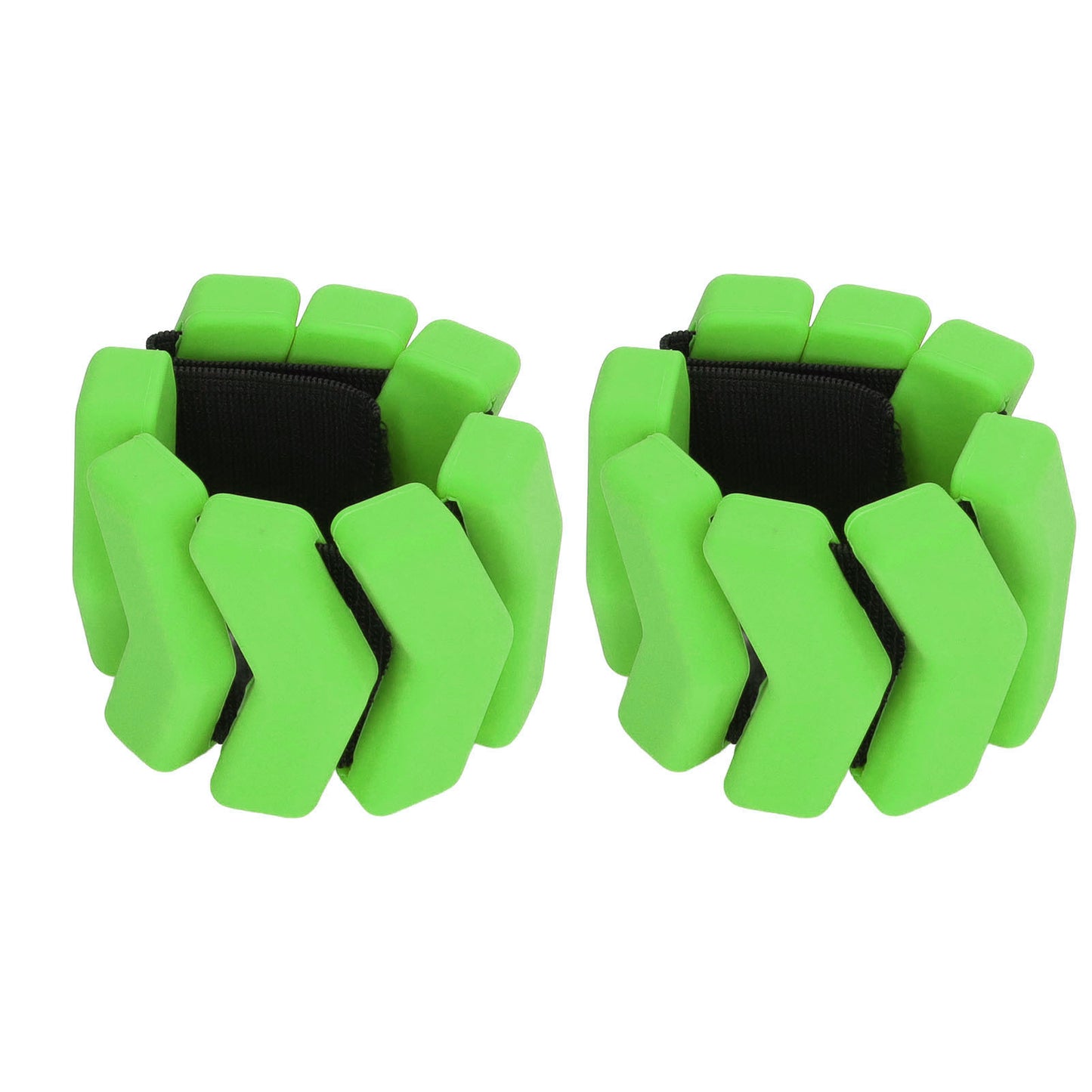 1 Pair Resin Weight Bearing Bracelet Adjustable Wrist Ankle Weights Belt for Fitness Sports Green