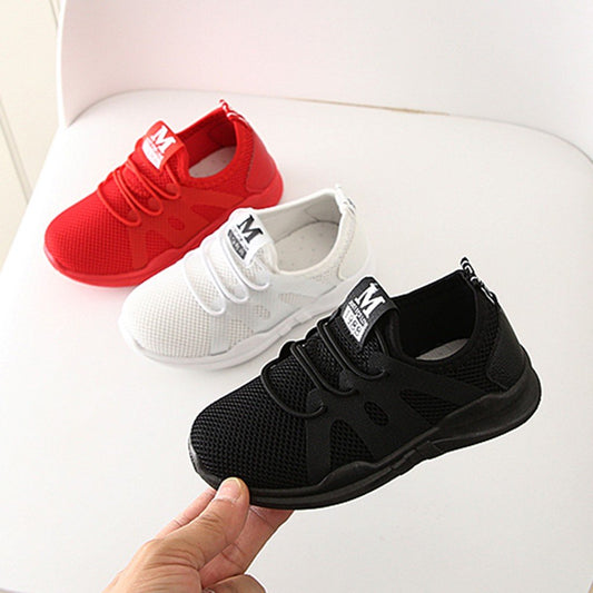 Children Infant Kids Shoes Baby Girls Boys Shoes Letter Mesh Sport Run