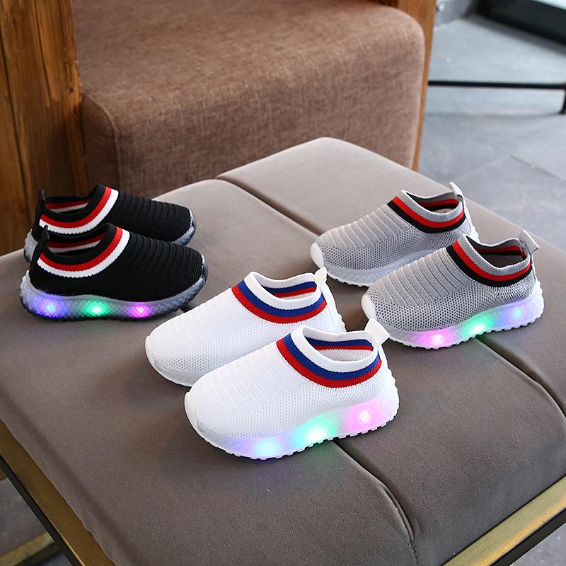 Designer Toddler LED Light Shoes Kids Boys Girls Baby Children